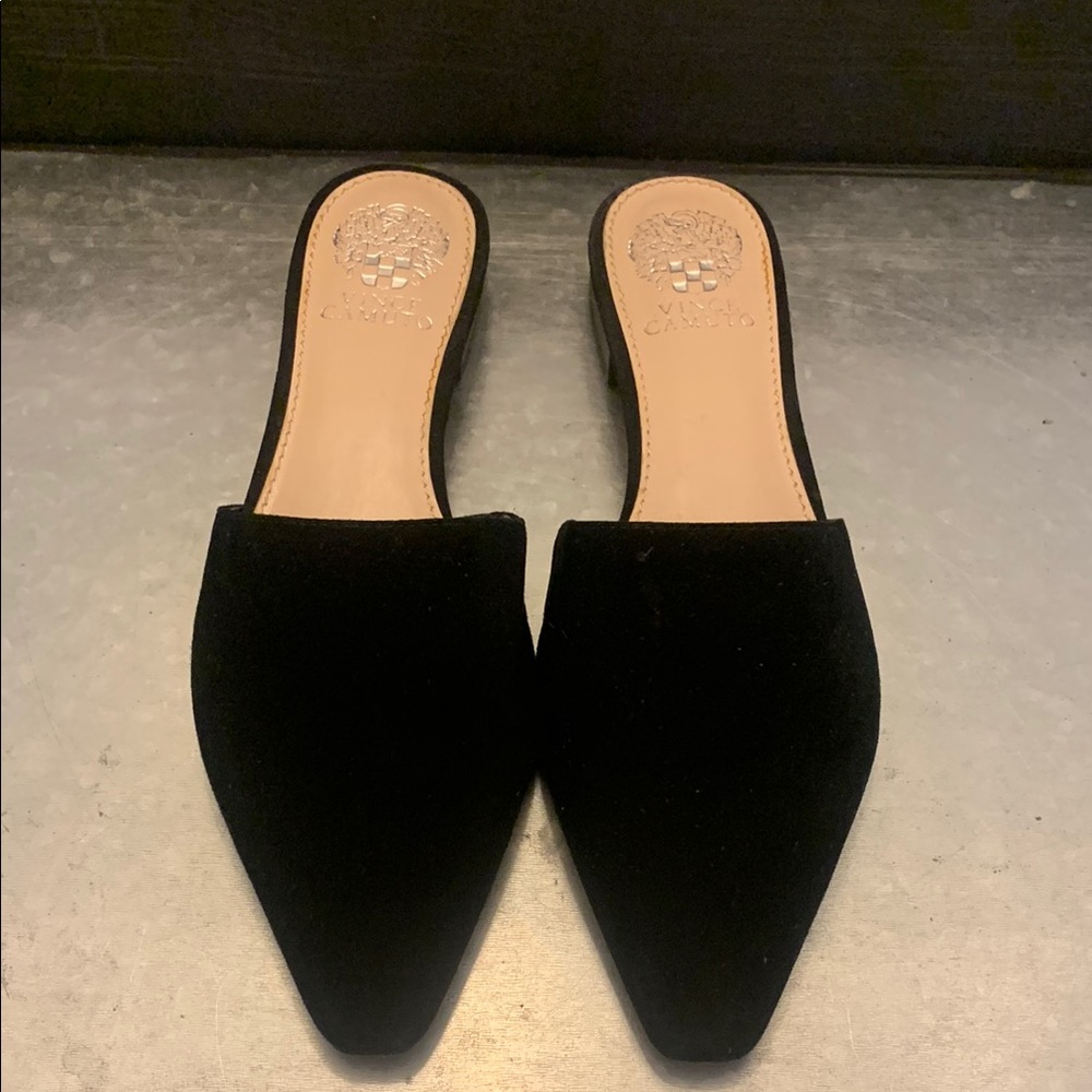 Vince Camuto Black Suede Women's Mules